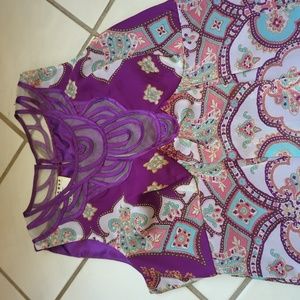 Babydoll mesh cutout dress